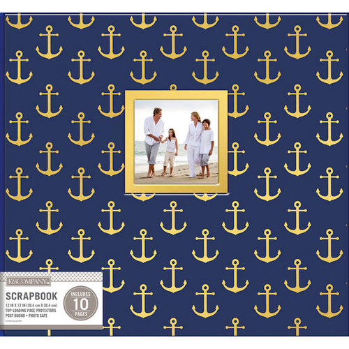 K and Company - 12 x 12 Scrapbook Window Album - Nautical
