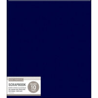 K and Company - 8.5 x 11 Scrapbook Album - Basic Faux Leather - Navy
