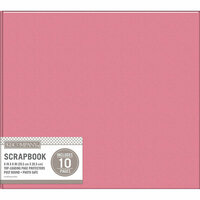 K and Company - 8 x 8 Scrapbook Album - Basic Faux Leather - Pink