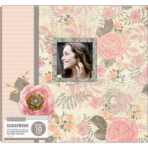 K and Company - 12 x 12 Boxed Scrapbook - Parisian Floral