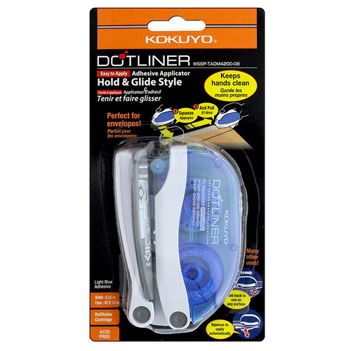 Kokuyo Hold and Glide Dotliner Adhesive Tape Roller