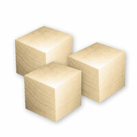 Lara's Crafts - Wood Blocks - 3.5 Inches - Set of 3