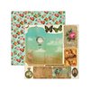Marion Smith Designs - Junque Gypsy Collection - 12 x 12 Double Sided Paper - Faux Pas