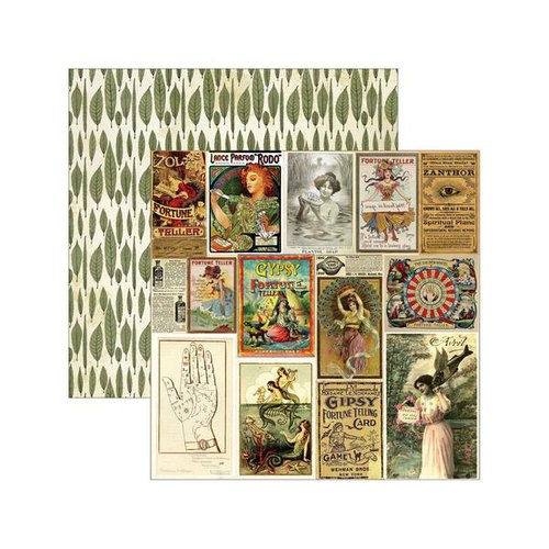 Marion Smith Designs - Junque Gypsy Collection - 12 x 12 Double Sided Paper - Belle Vie