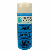 Martha Stewart Crafts - Paint - Satin Finish - Blue Calico - 2 Ounces