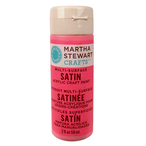 Martha Stewart Crafts - Paint - Satin Finish - Camellia Pink - 2 Ounces