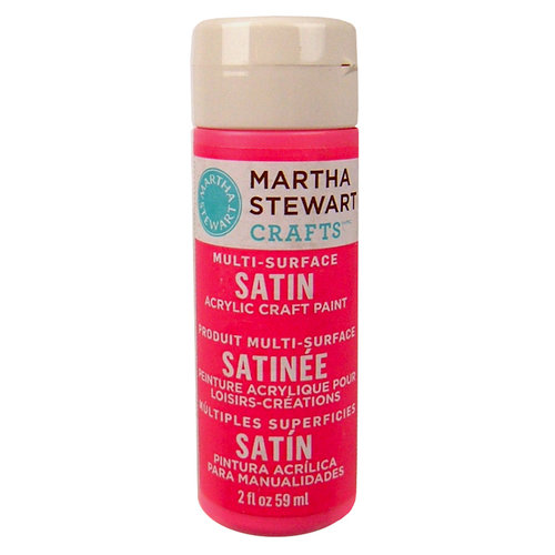 Martha Stewart Crafts - Paint - Satin Finish - Pink Dahlia - 2 Ounces