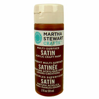 Martha Stewart Crafts - Paint - Satin Finish - Chestnut Brown - 2 Ounces