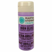 Martha Stewart Crafts - Paint - High Gloss Finish - Hydrangea Purple - 2 Ounces
