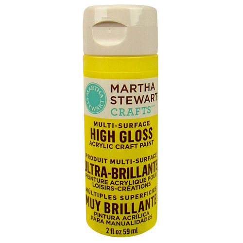 Martha Stewart Crafts - Paint - High Gloss Finish - Chamomile - 2 Ounces