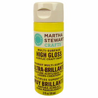 Martha Stewart Crafts - Paint - High Gloss Finish - Chamomile - 2 Ounces