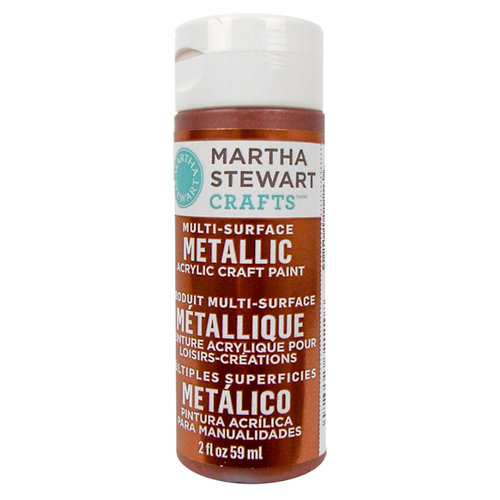 Martha Stewart Crafts - Paint - Metallic Finish - Rust - 2 Ounces