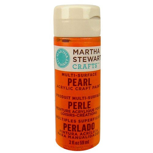 Martha Stewart Crafts - Paint - Pearl Finish - Tiger Lilly - 2 Ounces