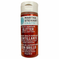 Martha Stewart Crafts - Paint - Glitter Finish - Carnelian - 2 Ounces