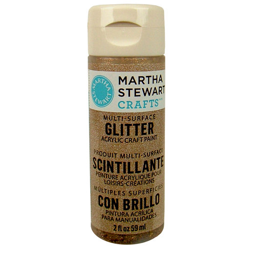 Martha Stewart Crafts - Paint - Glitter Finish - Smoky Quartz - 2 Ounces