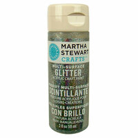 Martha Stewart Crafts - Paint - Glitter Finish - Sterling - 2 Ounces