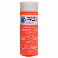 Martha Stewart Crafts - Paint - Glow in Dark Finish - Orange - 6 Ounces