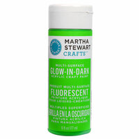 Martha Stewart Crafts - Paint - Glow in Dark Finish - Green - 6 Ounces