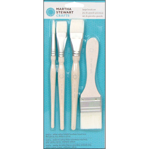 Martha Stewart Crafts - Tools - Large Brush - 4 Piece Set