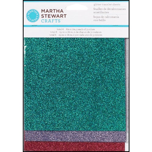 Martha Stewart Crafts - Glitter Transfer Sheets - Gemstone