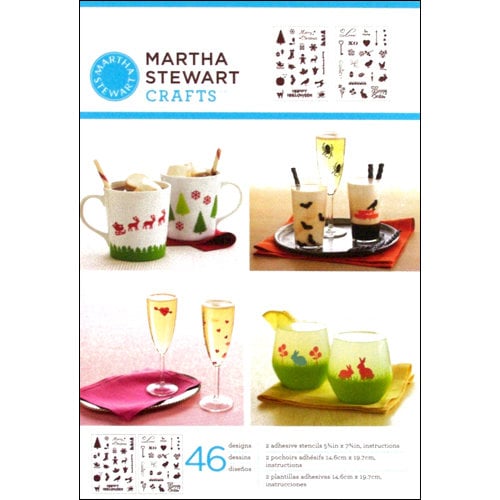 Martha Stewart Crafts - Adhesive Stencil - Holiday Icons II