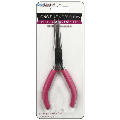 Craft Medley - Multicraft Pliers - Long Flat Nose with Soft Grip Handle