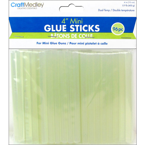 Multi Craft - Glue Sticks - Dual Temp - Mini - 4 Inches - 96 Pieces