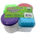 Craft Medley - Krafty Kids - Multicraft Storage Cups with Lids - 2 Round and 2 Square Cups