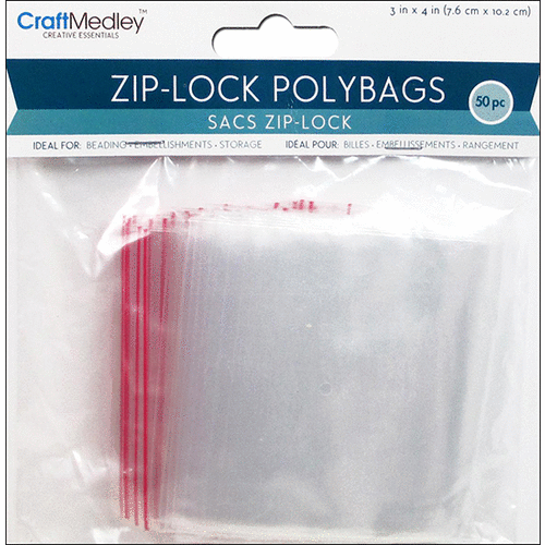 Craft Medley - Multicraft Zip Lock Bag - 3 x 4
