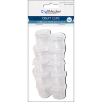 Craft Medley - Craft and Bead Storage Cups - 10 Pieces