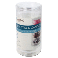 Craft Medley - Screw-Stack Canisters - 4 Pieces