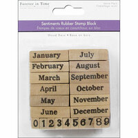Multi Craft - Rubber Stamp Pack - Calendar