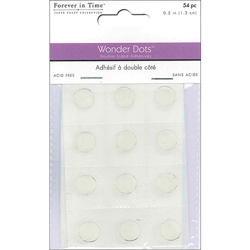 Forever in Time - Wonder Dots - Double Sided Adhesive Circles - 1/2 Inch