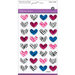 Multi Craft - Puffy Stickers - Zebra Heart Medley