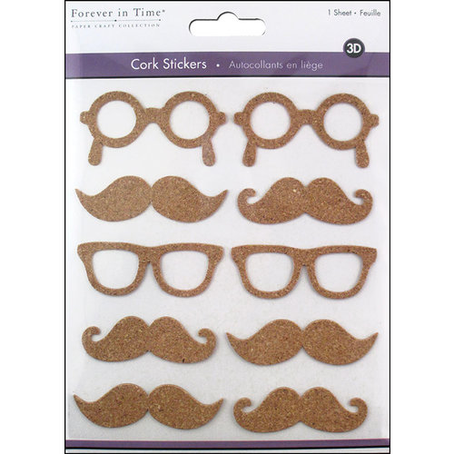 Multi Craft - Cork Stickers - Element - Shades and Staches