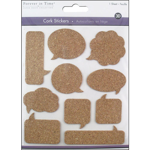 Multi Craft - Cork Stickers - Element - Thought Balloons