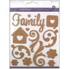 Multi Craft - Cork Stickers - Element - Family