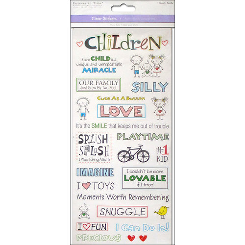 Multi Craft - Clear Stickers - Children