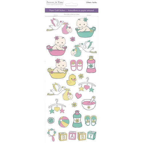 Forever In Time - Multicraft Sticker - Paper - Baby Girl