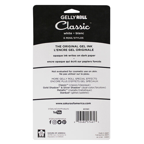 Gelly Roll Classic White 3-Pack