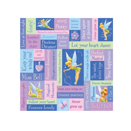 SandyLion - Disney Collection - 12 x 12 Paper - Tinkerbell Phrase