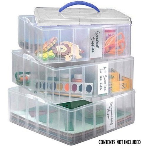 Snapware - Snap 'N Stack - Large Square - 3 Layers 4 Dividers
