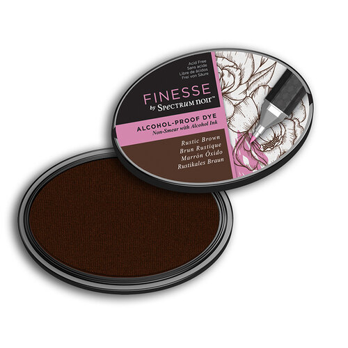 Crafter's Companion - Spectrum Noir - Finesse Alcohol Proof Ink Pad - Rustic Brown