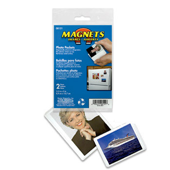 The Magnet Source - Magnetic Photo Pocket - 3.5 x 5 - 2 Piece