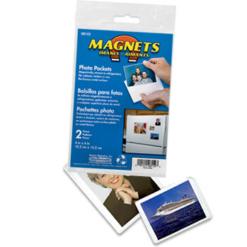 The Magnet Source - Magnetic Photo Pocket - 4 x 6 - 2 Piece