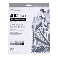 Tombow - ABT Pro - Marker Set - Gray - 12 Pack