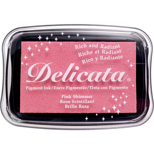 Tsukineko - Delicata - Ink Pad - Full Pink Shimmer