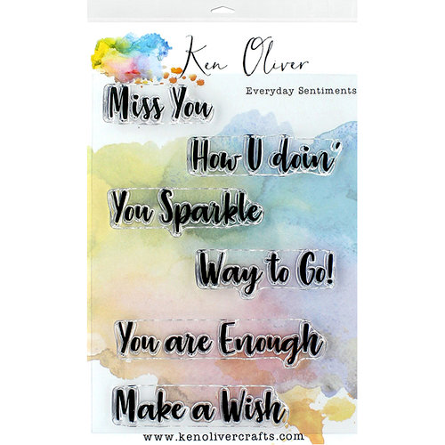 Ken Oliver - Clear Acrylic Stamps - Everyday Sentiments