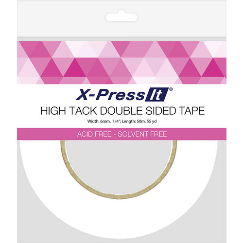 X-Press It - High Tack - Double Sided Tape Roll - .25 Inch x 55 yards