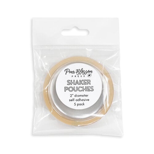 Pear Blossom Press - Self-Adhesive Shaker Domes - 2 Inch Flat Circle - 5 Pack